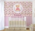 Papel de Parede Infantil Tema Ursa Princesa Realeza Floral Para Quarto de Bebê