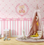 Papel de Parede Infantil Ursa Princesa Personalizado Rosa Para Quarto de Bebê