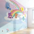 Papel de Parede Infantil Ursinhos Jardim Arco-íris Unissex Para Quarto de Bebê e Criança