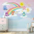 Papel de Parede Infantil Ursinhos Jardim Arco-íris Unissex Para Quarto de Bebê e Criança
