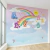 Papel de Parede Infantil Ursinhos Jardim Arco-íris Unissex Para Quarto de Bebê e Criança