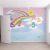 Papel de Parede Infantil Ursinhos Jardim Arco-íris Unissex Para Quarto de Bebê e Criança