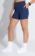 Short Fitness Speed Azul Marinho Bolso Lateral