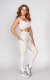 Top Fitness Decote Quadrado Off White na internet