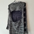Vestido IL Shin dourado preto tricot e lurex - loja online