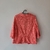Blazer cropped Naby goiaba rendado - loja online