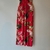 Vestido longo floral cereja lastex busto NOVO - Holly Brechó e Outlet