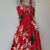 Vestido longo floral cereja lastex busto NOVO na internet