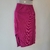Conjunto fúcsia top gola alta + saia midi NOVO