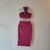 Conjunto fúcsia top gola alta + saia midi NOVO - loja online