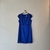 Vestido Orbis royal quadradinhos vasados cintura manga barra na internet