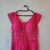 Vestido W.Isabella pink renda babado bojo NOVO - Holly Brechó e Outlet
