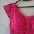 Vestido W.Isabella pink renda babado bojo NOVO na internet