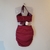 Conjunto Linda e Exclusiva marsala top amarração + saia drapeada NOVA