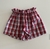 Short xadrez vermelho NOVO na internet