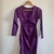 Vestido roxo canelado na internet
