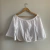 Cropped cambraia branco Claudia Rabelo - comprar online