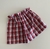 Short xadrez vermelho NOVO - Holly Brechó e Outlet