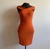 Vestido canoa cenoura Diferentona - Holly Brechó e Outlet
