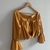 Cropped amarelo Cores Mel - loja online