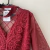 Body M&S vinho rendado tule manga longa tira gola - Holly Brechó e Outlet