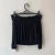 Cropped preto tule lastex ombros - loja online