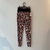 Legging geométrico preto cinza coral pink pala preta - loja online