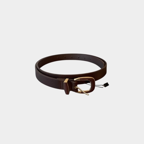 Cinto marrom fivela arredondada 2,3cm NOVO - comprar online