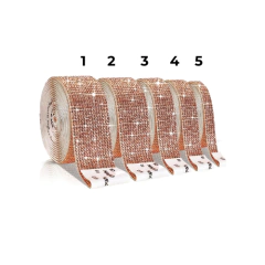 CINTA ADHESIVA CON BRILLOS - (1 ROLLO) ROSE GOLD - comprar online