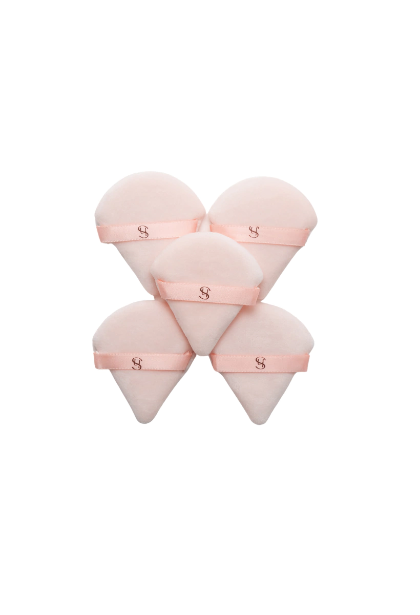 Shoow tools - Triangle powder puff Rose (5 unidades)