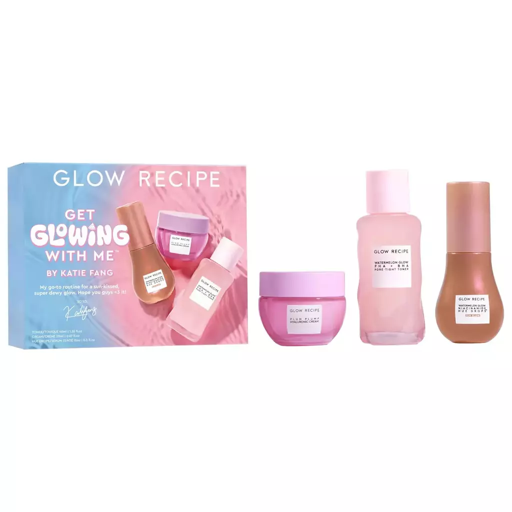 Glow recipe - Get Glowing With Me™ Kit by Katie Fang with Hue Drops Tinted Serum