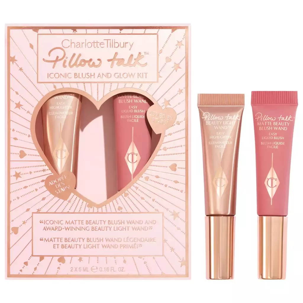 CHARLOTTE TILBURY - MINI PILLOW TALK ICONIC BLUSH AND GLOW KIT SET
