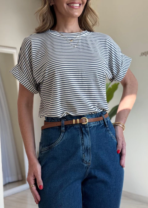 BLUSA ESSENCIAL CLARISSE - LISTRAS MENOR - comprar online