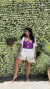 Roxo Maiô Liso com Acessório Caracol Aspiral na internet