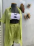 Verde Oliva Telinha Conjunto Short + Camisa
