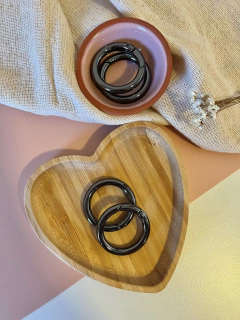 Argola Articulada Redonda Onix 42mm - comprar online