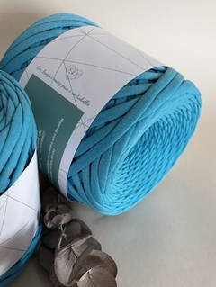 Fio de malha Premium 25mm - Azul turquesa 400g