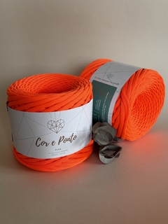 Fio de malha Premium 25mm - Laranja neon 400g - comprar online