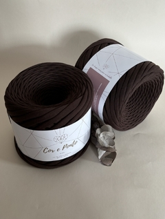 Fio de malha Premium 36mm - Marrom 500g - comprar online