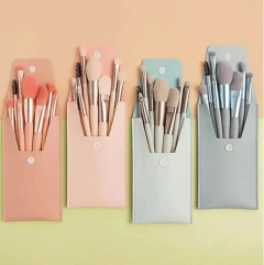 Set de brochas de maquillaje con estuche