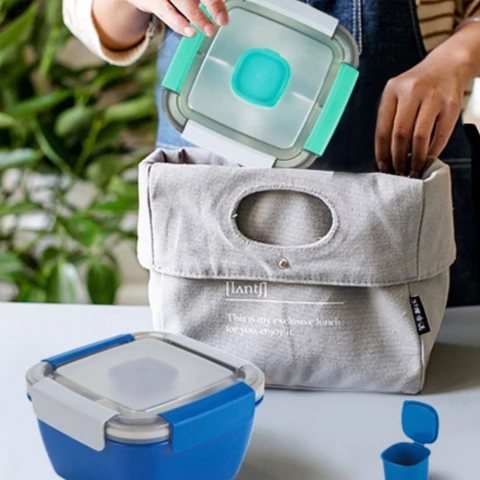 LUNCHERA BOX CON SALSERO Y CUBIERTO