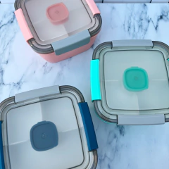 LUNCHERA BOX CON SALSERO Y CUBIERTO - comprar online