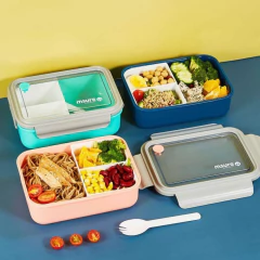 LUNCHERA 3 DIVISIONES DESMONTABLE CON CUBIERTO - comprar online