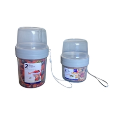 CONTENEDOR DOBLE PARA ALIMENTOS - tienda online