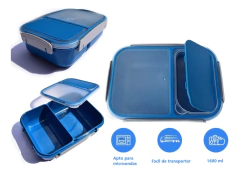 LUNCHERA RECTANGULAR PREMIUM CON CUBIERTO - tienda online