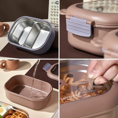 LUNCHERA DE ACERO INOXIDABLE OSO - comprar online