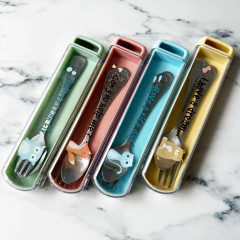 SET DE CUBIERTOS DE ACERO INOXIDABLE CON ESTUCHE - Tienda Mamá Ahorro