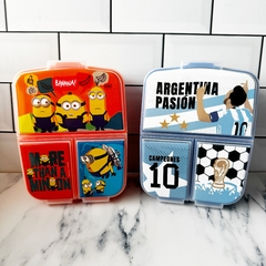 LUNCHERA PERSONAJES CON DIVISIONES en internet