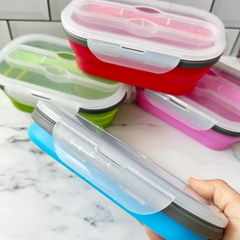 LUNCHERA TUPPER PLEGABLE CHICA DE SILICONA - comprar online