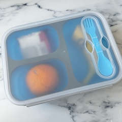 LUNCHERA TUPPER PLEGABLE GRANDE DE SILICONA - Tienda Mamá Ahorro